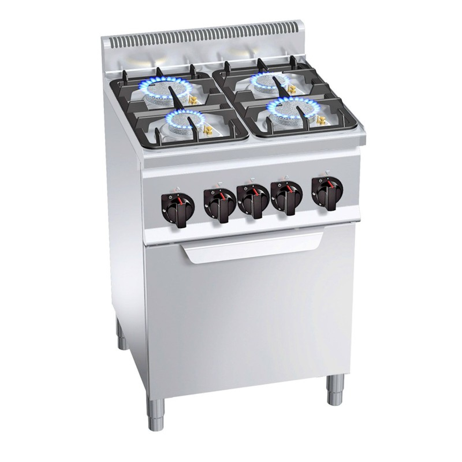 Плита газовая с 4 конфорками GGM Gastro GHB669P+GB4