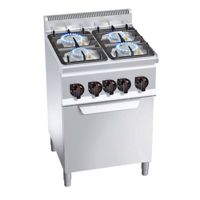 Плита газова з 4 конфорками GGM Gastro GHB669P+GB4