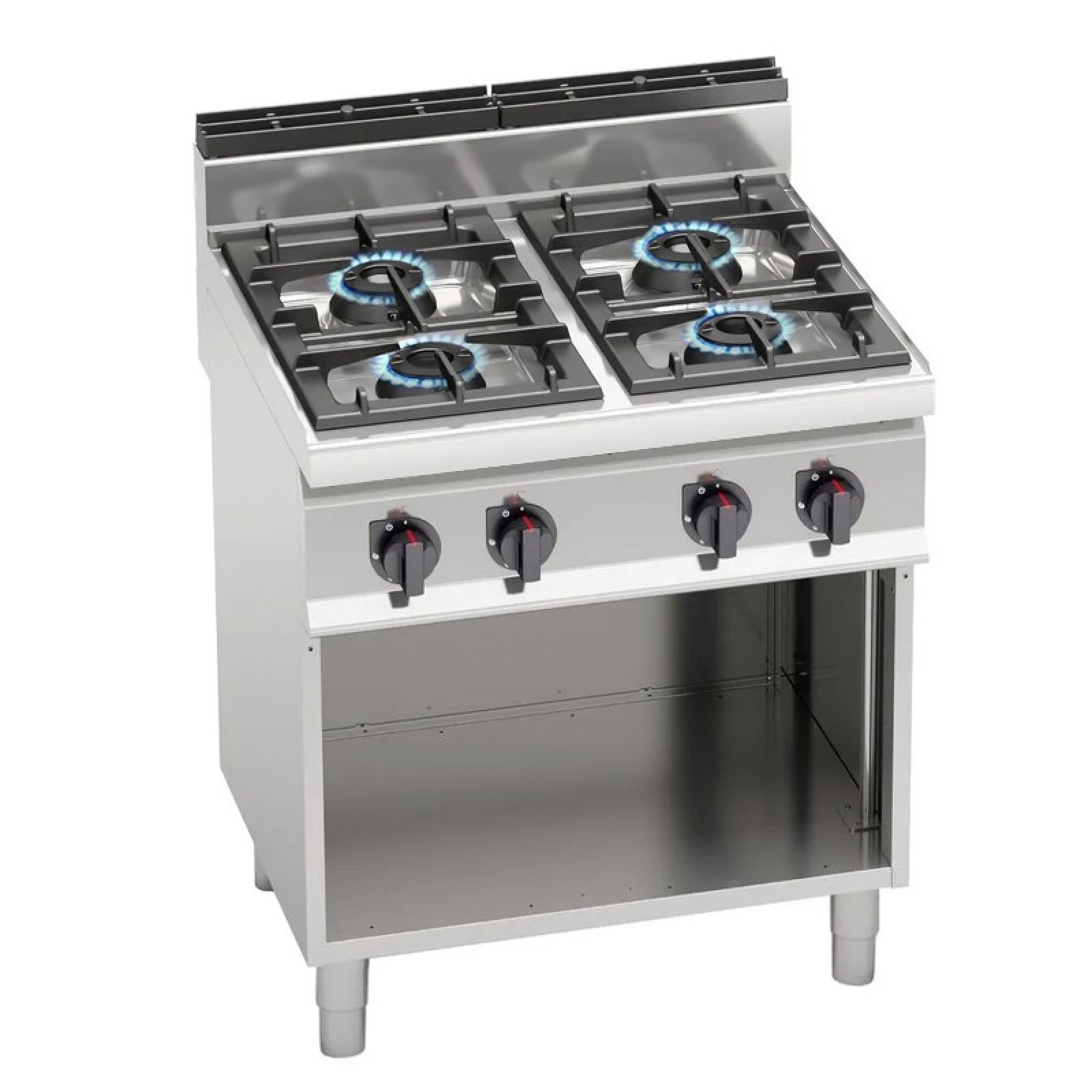Плита газовая с 4 конфорками GGM Gastro GHB871P