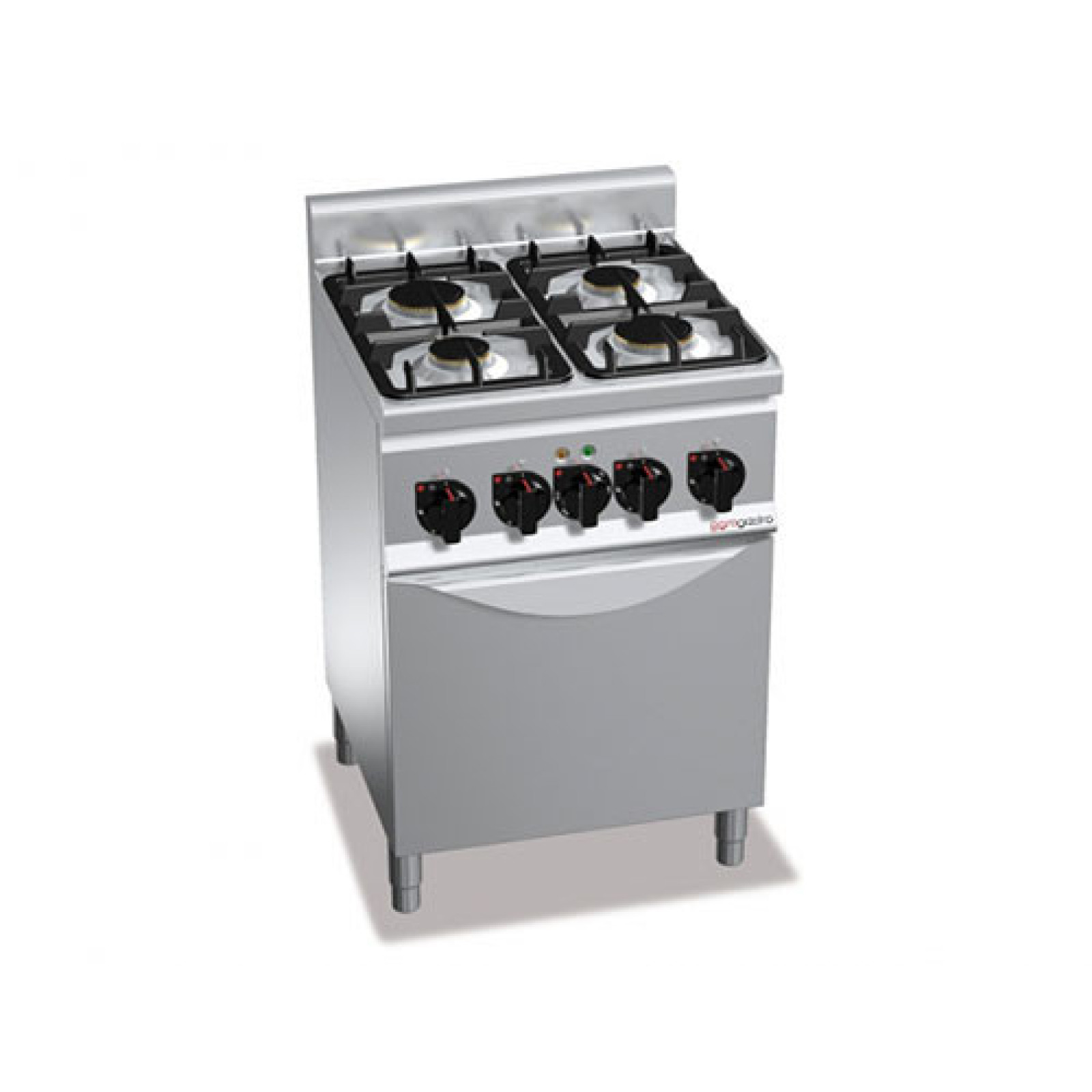 Плита газова з 4 конфорками GGM Gastro GHB871P+GB8
