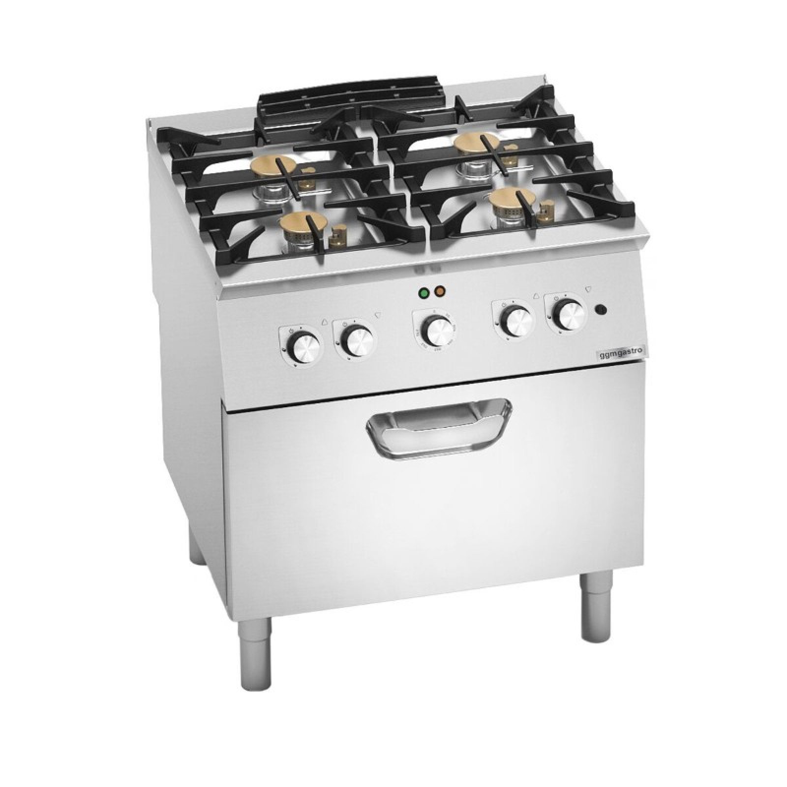 Плита газовая с 4 конфорками GGM Gastro GHB879F+EBB4