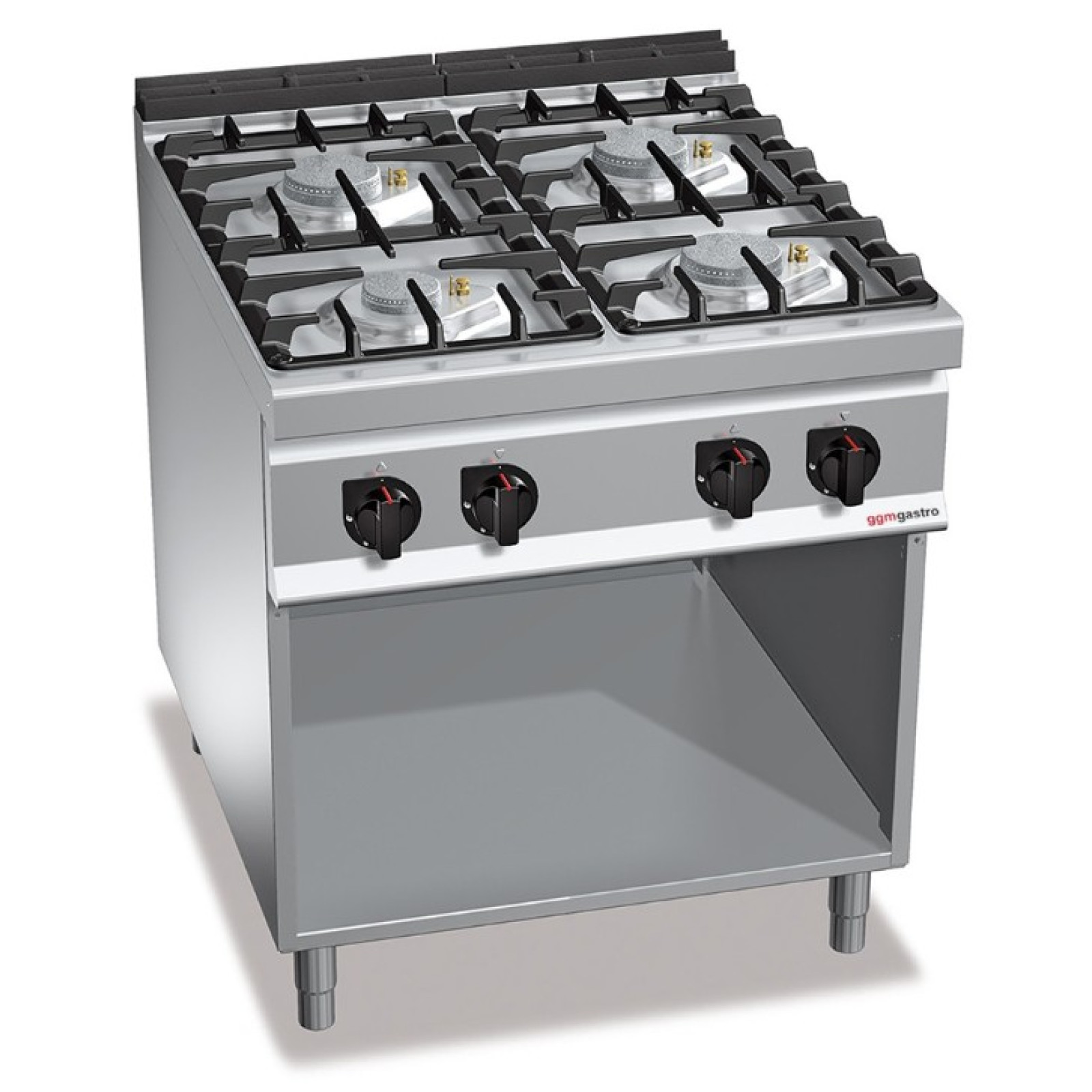 Плита газовая с 4 конфорками GGM GASTRO GHB879M