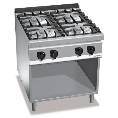 Плита газова з 4 конфорками GGM GASTRO GHB879M