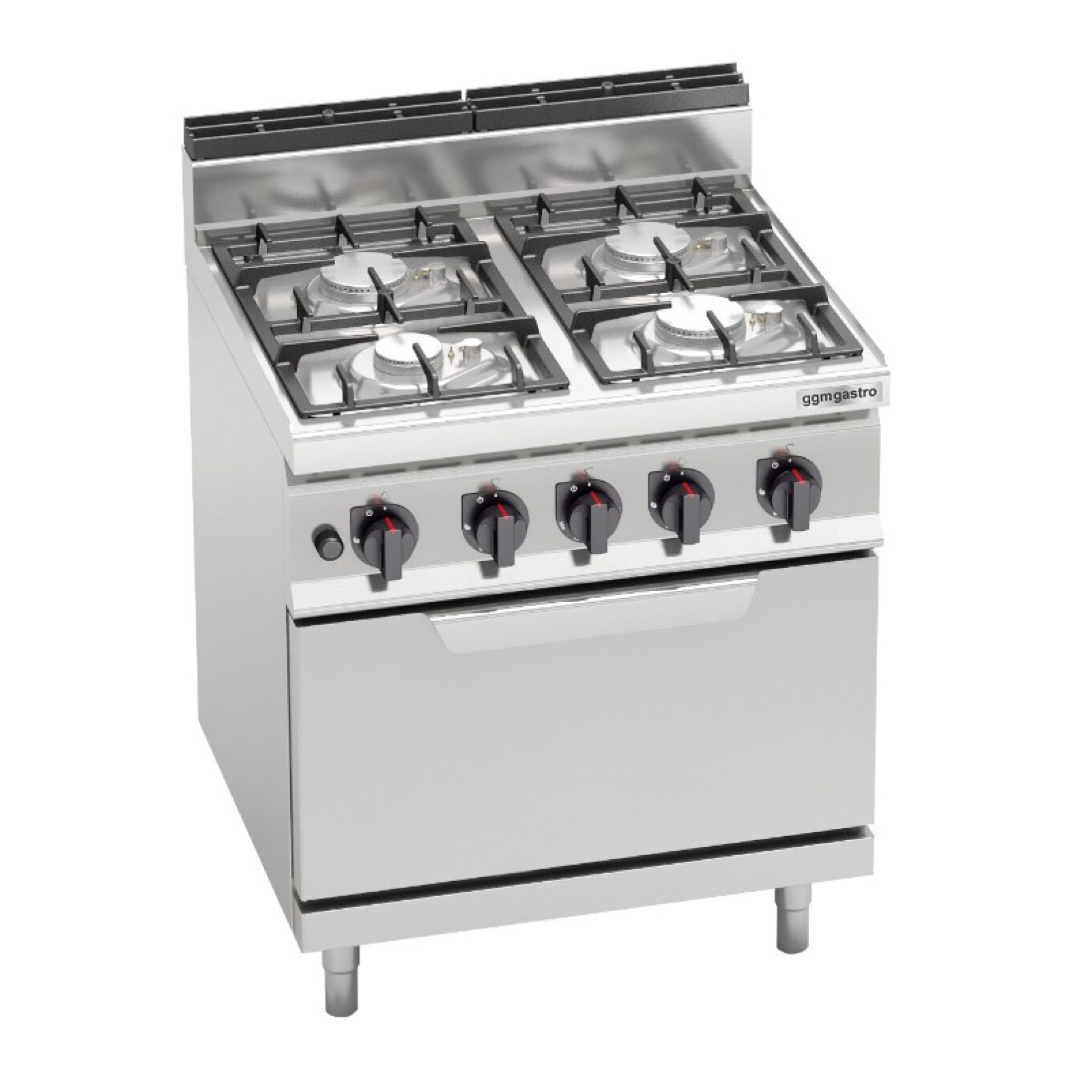 Плита газовая с 4 конфорками GGM Gastro GHB879M+GB8