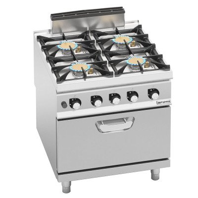 Плита газова з 4 конфорками GGM Gastro GHB891HM+GB4