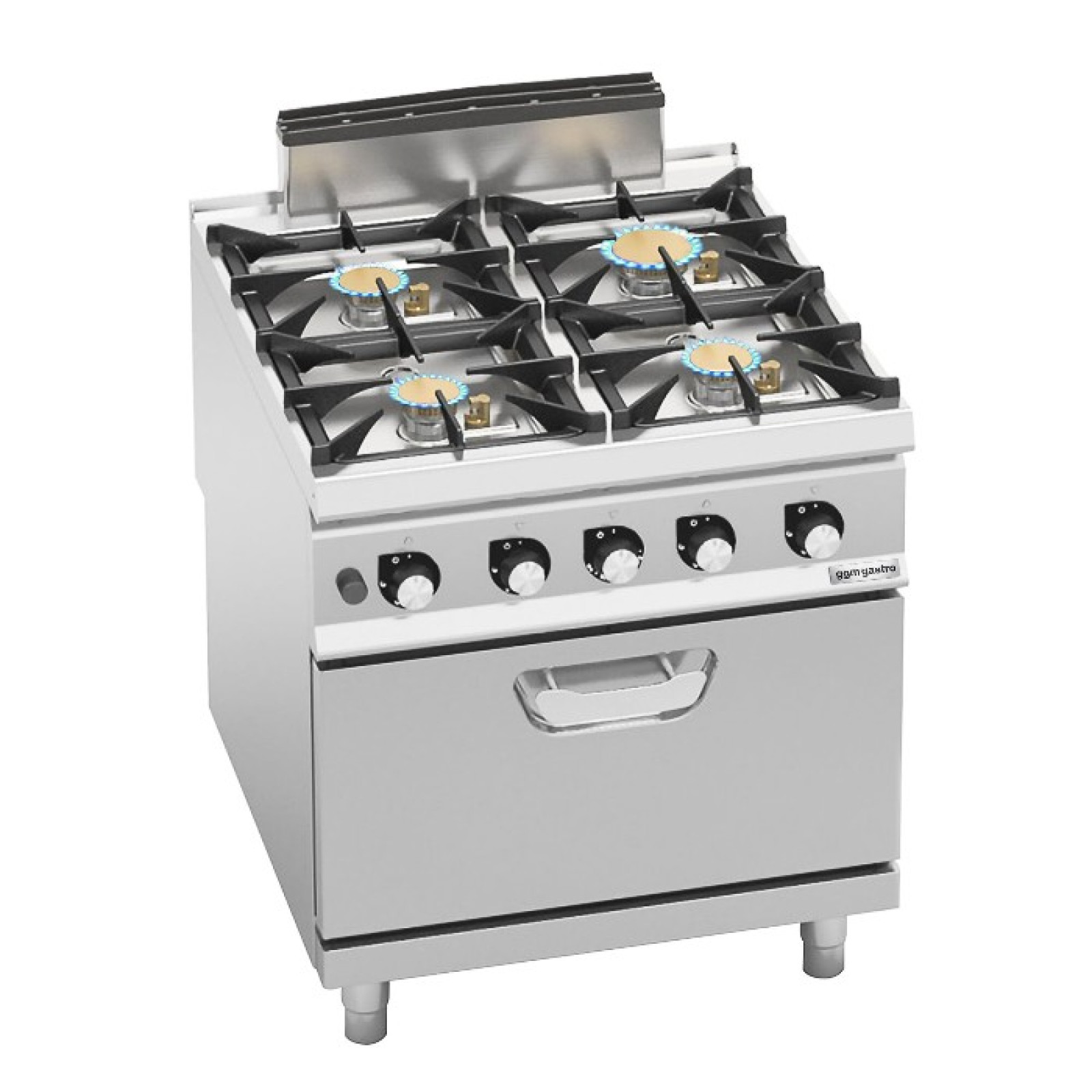 Плита газовая с 4 конфорками GGM Gastro GHB891+GB4