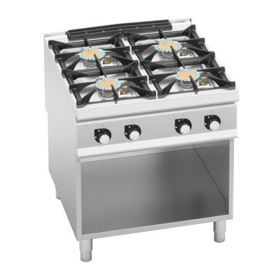 Плита газова з 4 конфорками GGM Gastro GHB899HM