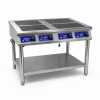 Плита индукционная напольная ZUVER Cooker Profi 4-х конфорочная, 14000W, 380V