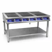 Плита индукционная напольная ZUVER Cooker Profi 6-х конфорочная, 21000W, 380V