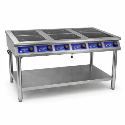 Плита индукционная напольная ZUVER Cooker Profi 6-х конфорочная, 21000W, 380V
