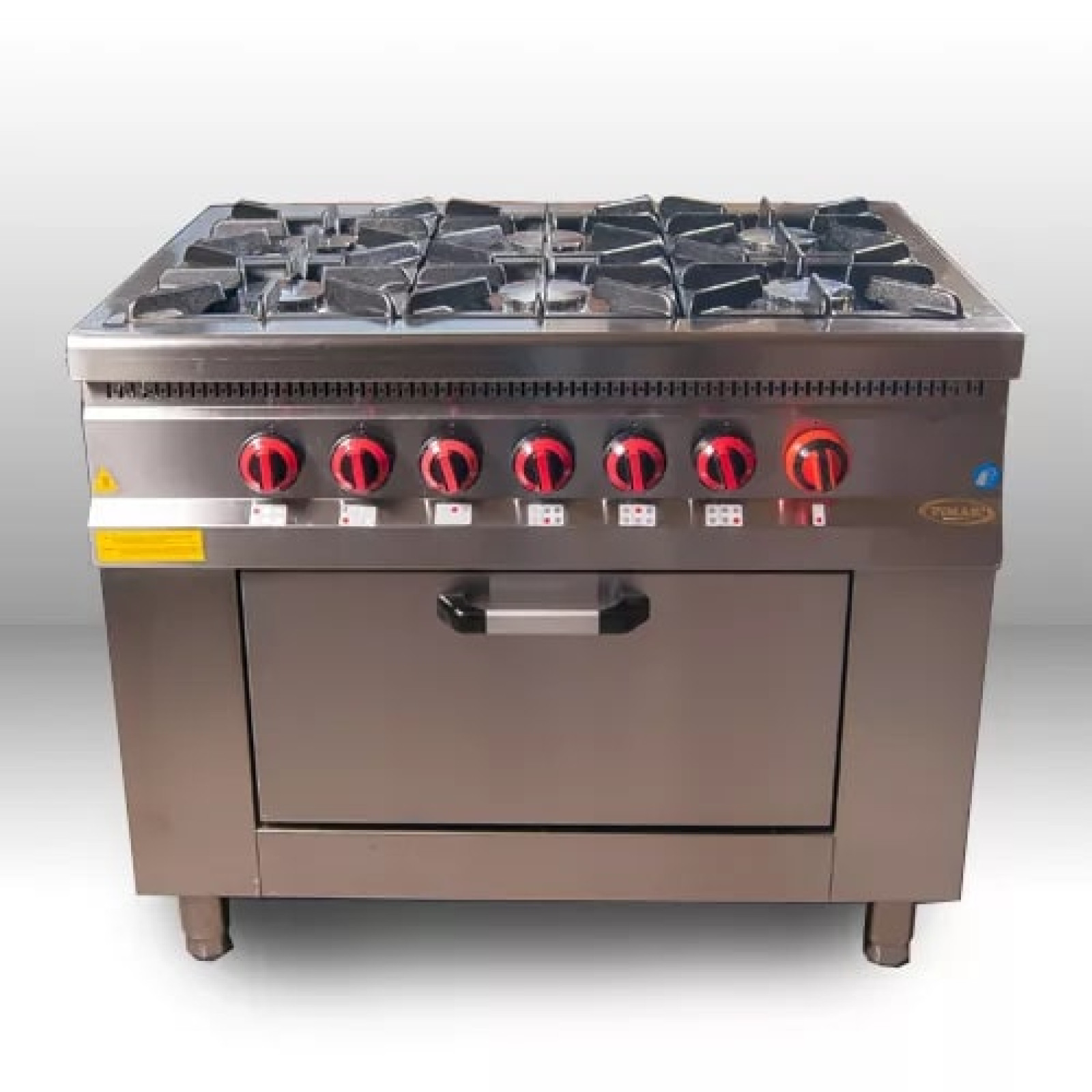 Плита PIMAK 70S-М015-6F газова з дух. шафою газ контр.1200*700*850