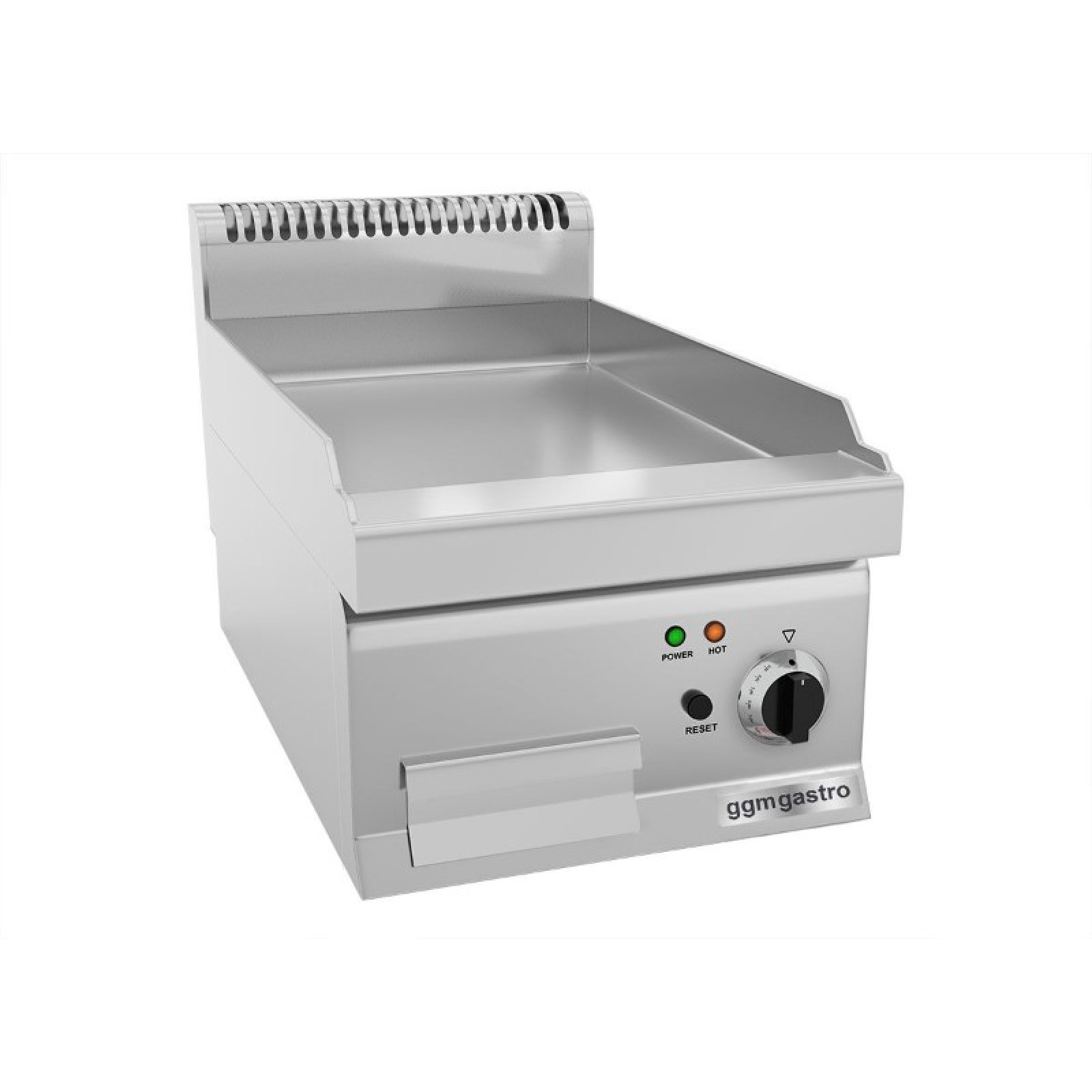 Поверхня для смаження Електр. - Гладка, хромована GGM Gastro EBK400-E
