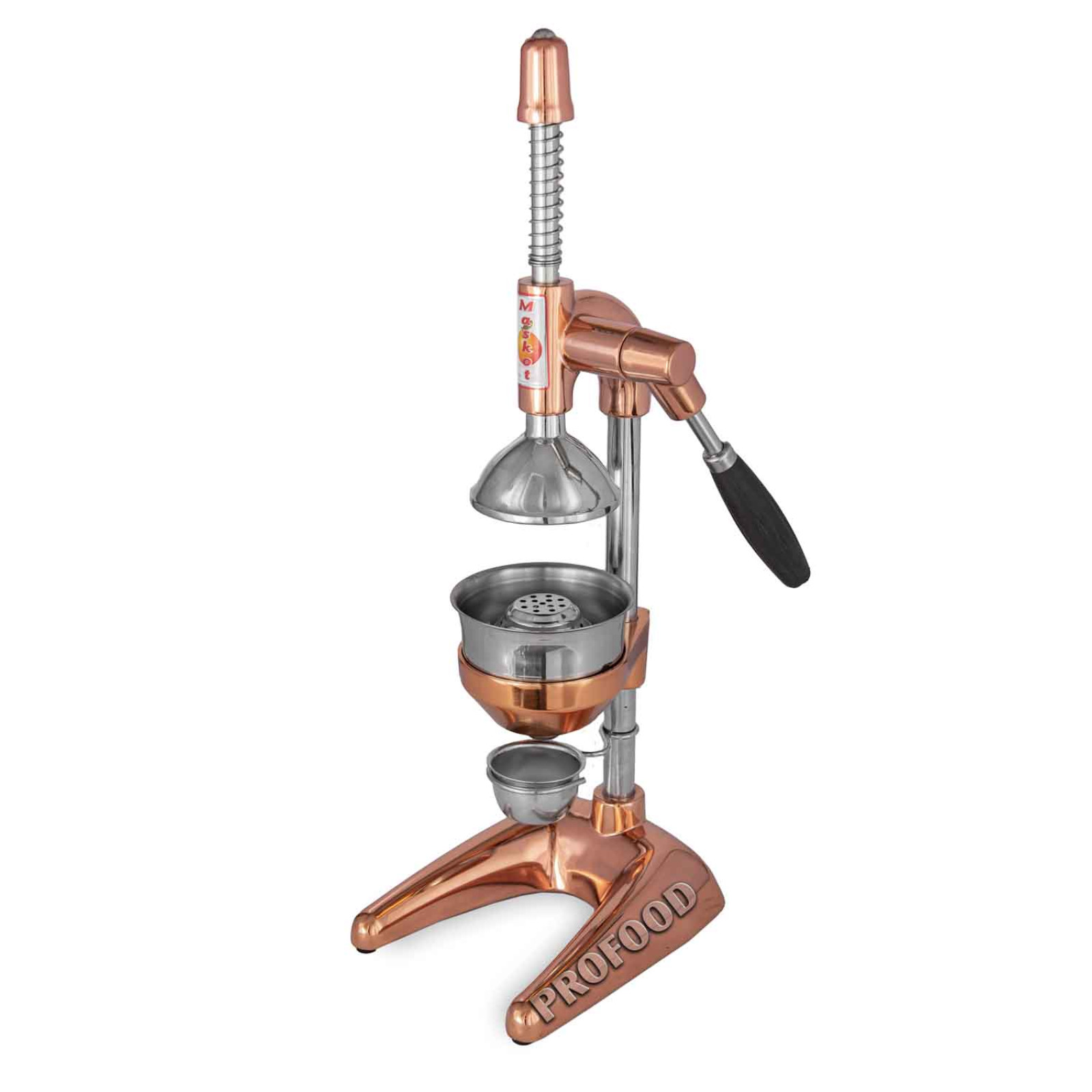 Пресс для цитрусовых и гранат Maskot Dokum PCA1-C2 Copper 6.3kg медный цвет реечный тип 8694510340095 - 1