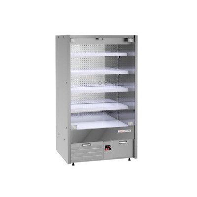 Пристенная холодильная горка 1,1 x 0,85 м (4 полки) GGM Gastro WKM252N