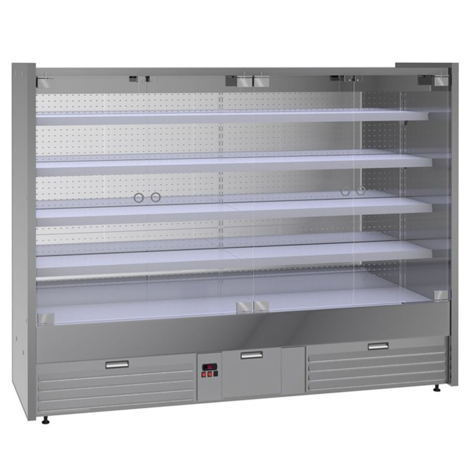Пристенная холодильная горка 2,5 х 0,85 м GGM Gastro WKM607N - 1