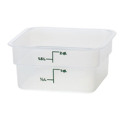 Прозорий поліпропіленовий контейнер для їжі CamSquare®, Cambro, 1,9 л, 1,9L, 185x185x(H)100mm