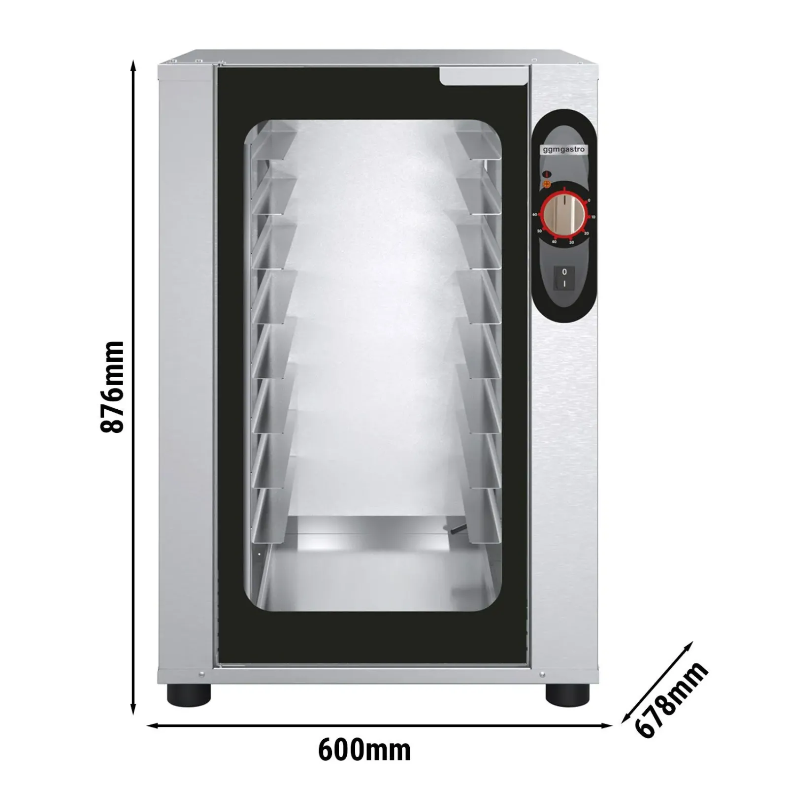 Розстоєчна шафа з механічним керуванням 8x460x330 mm GGM Gastro GSV843M