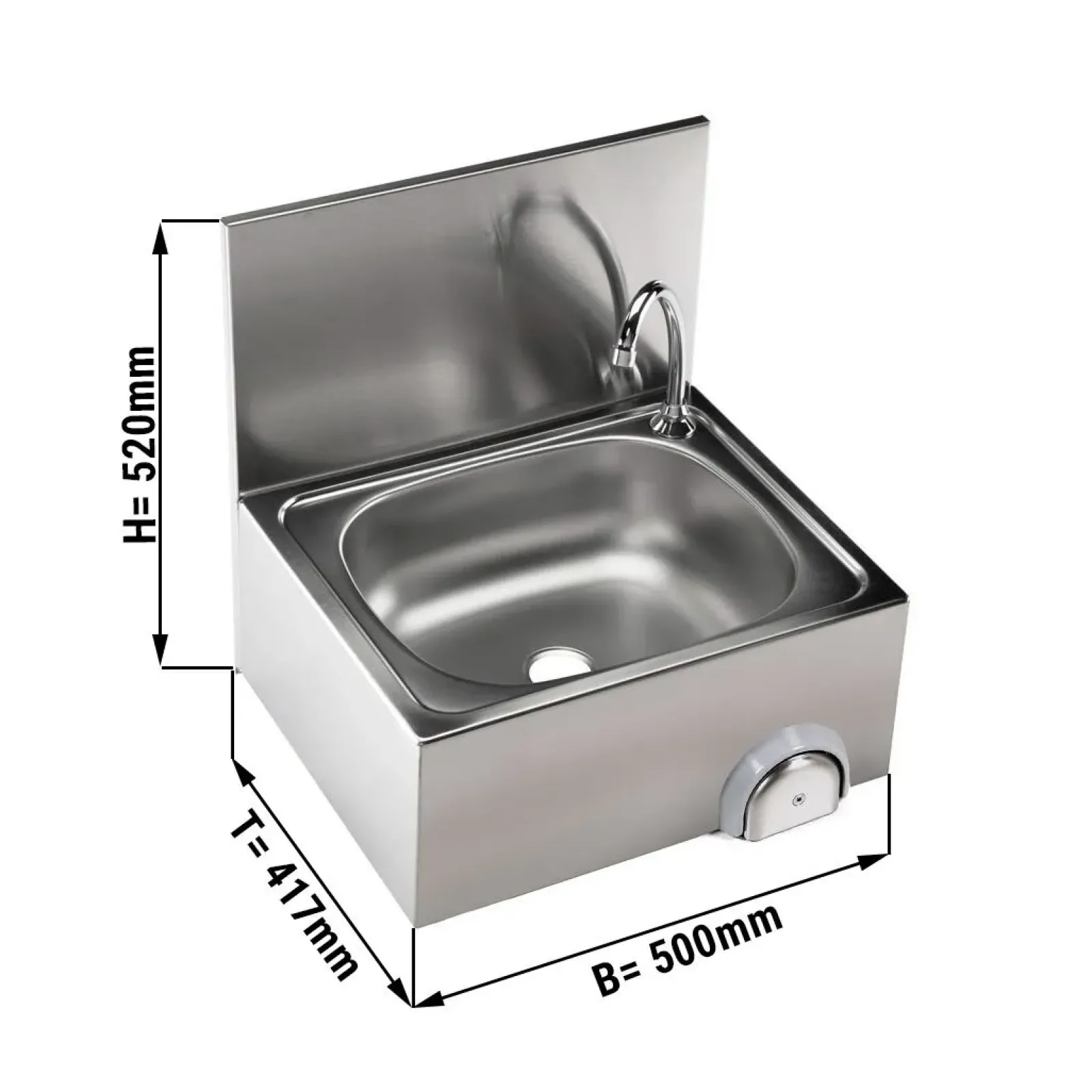 Рукомойник 50 x 50 см GGM Gastro HWB54M