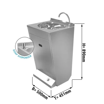 Рукомойник профессиональный GGM Gastro HWSB431S