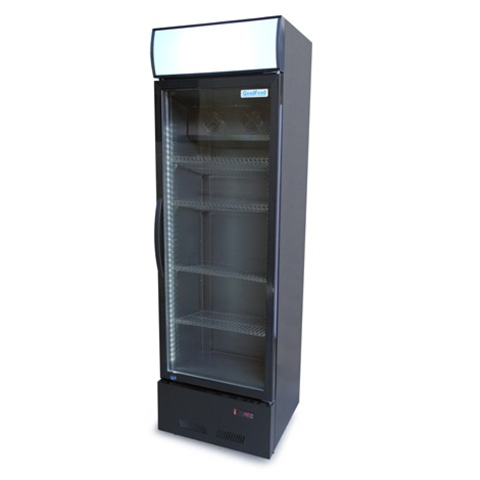 Шкаф холодильный для напитков GoodFood BC360BB2LED черный