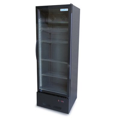 Шкаф холодильный для напитков GoodFood BC360NBB2LED черный