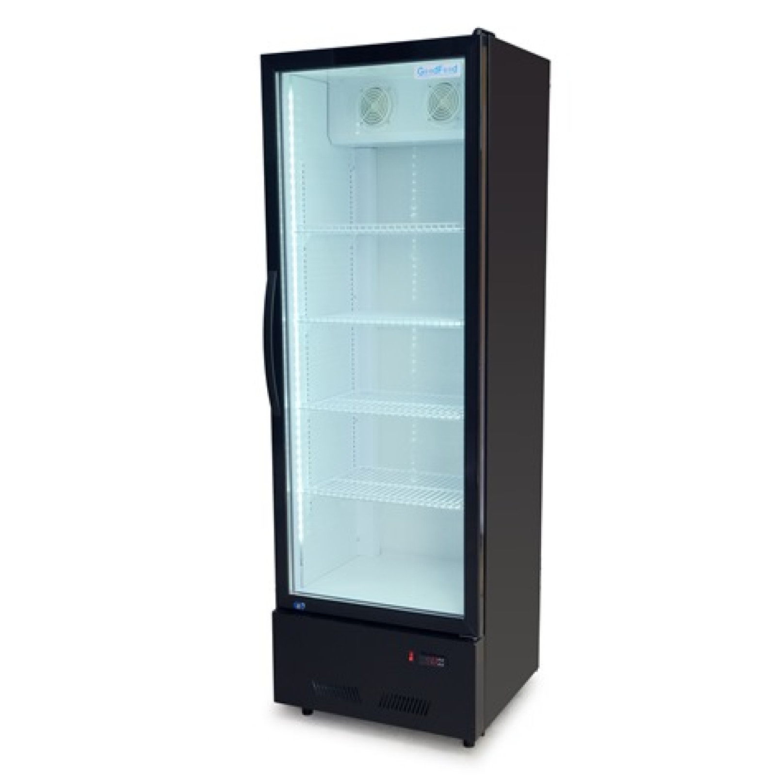 Шафа холодильна для напоїв GoodFood BC360NBW2LED чорна-біла