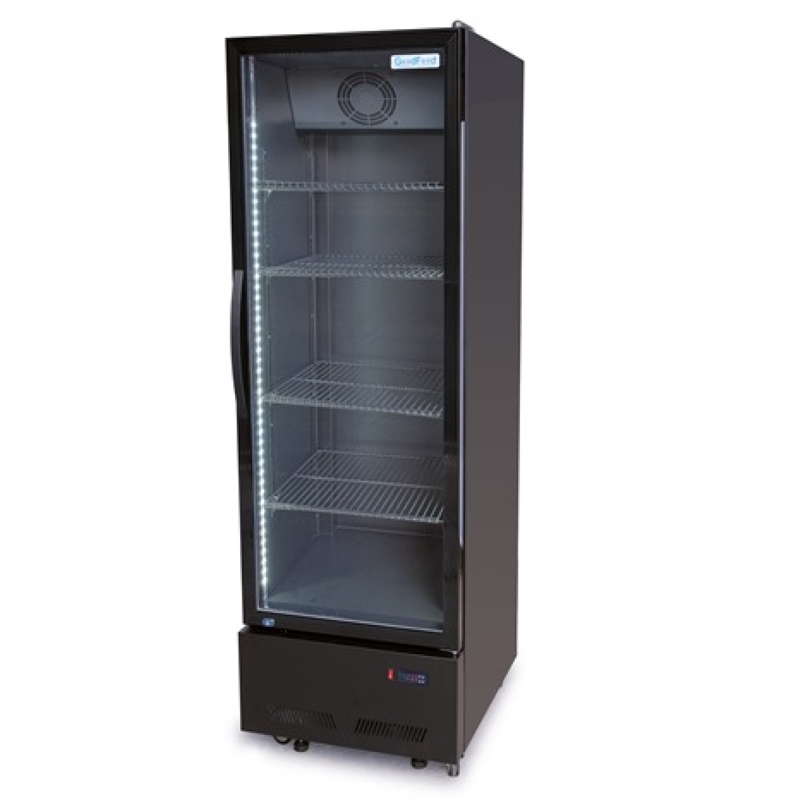 Шафа холодильна для напоїв GoodFood BC480NBB2LED чорна