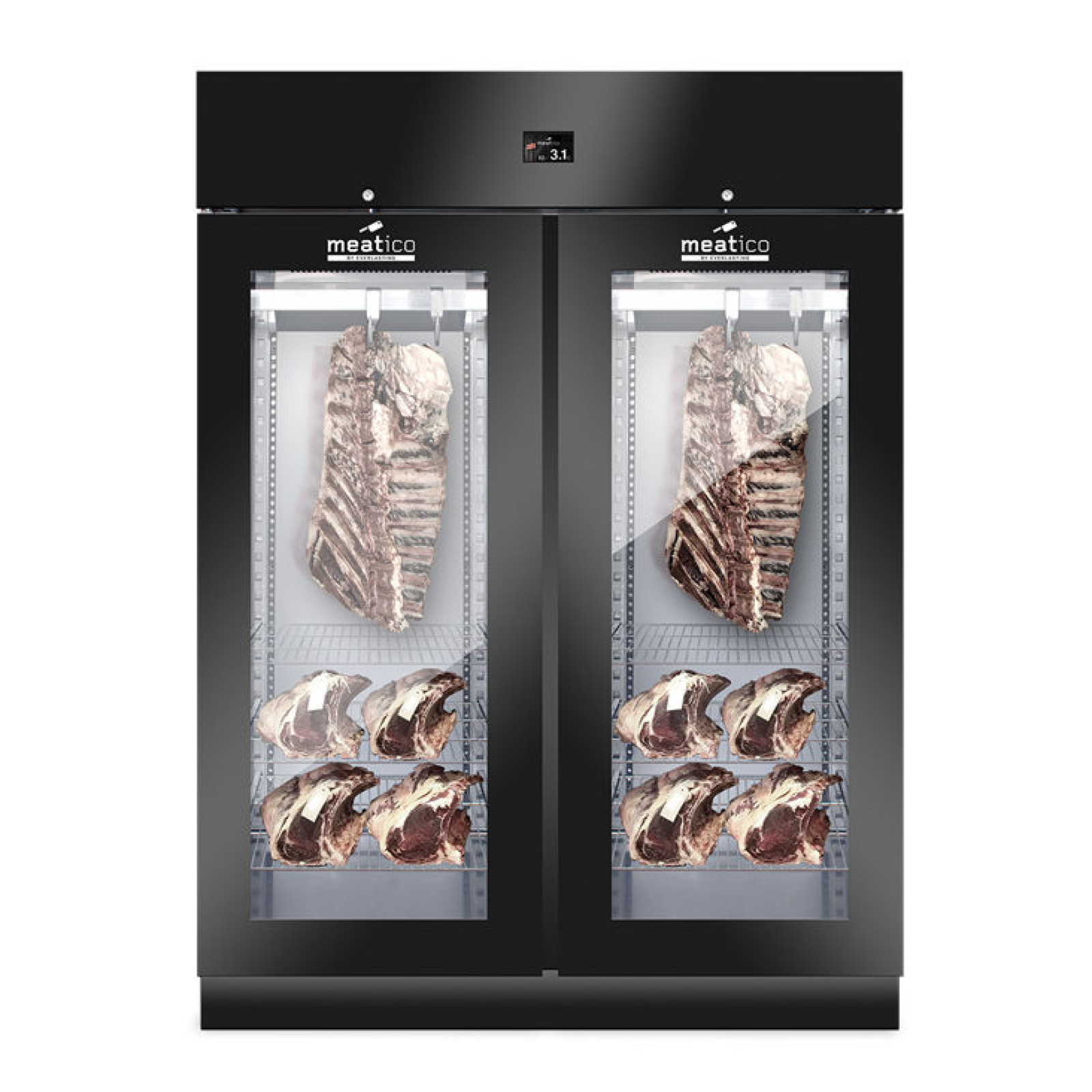 Шафа холодильна Meatico AC9518 STG GREEN MEAT 1500 BLACK
