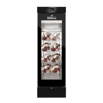 Шкаф холодильный Meatico AC9538 STG GREEN MEAT 400 BLACK GLASS