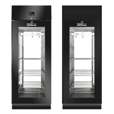Шкаф холодильный Meatico AC9608 STG GREEN MEAT 700 BLACK PANORAMA