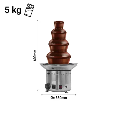 Шоколадный фонтан - 4 уровня - H 60 cm GGM Gastro SBCH4
