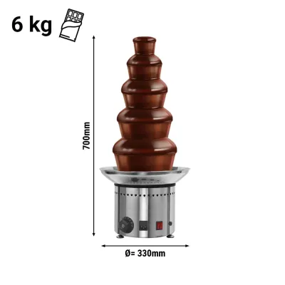 Шоколадный фонтан - 5 уровня - H 70 cm GGM Gastro SBCH5