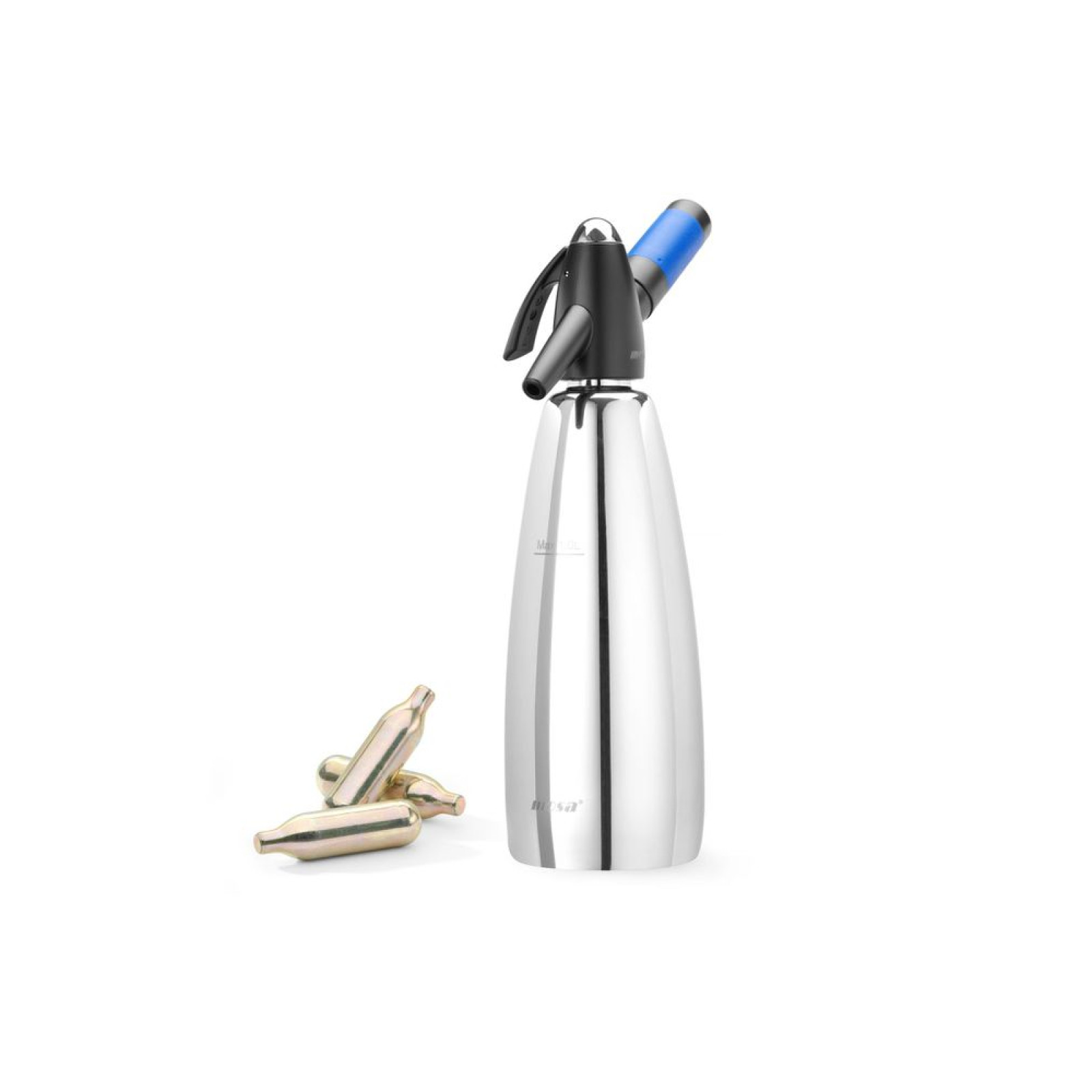 Сифон для газування води, 1 л 588574 Hendi Stainless steel - 1