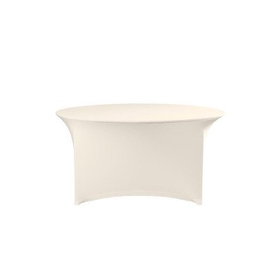 Скатертина кругла Symposium - ø1800x760 - кремова 814444 Hendi Plain Jersey 160 g/m2 90% micro polyester / 10% elastan