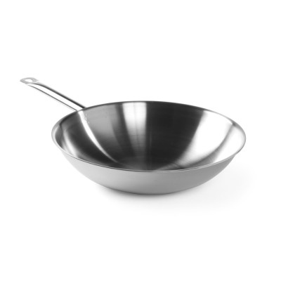 Сковорода Вок 3-ply - без кришки, Ø360x(H)90 мм 839003 Hendi Aluminium;Stal nierdzewna 18/0;Stal nierdzewna 18/8