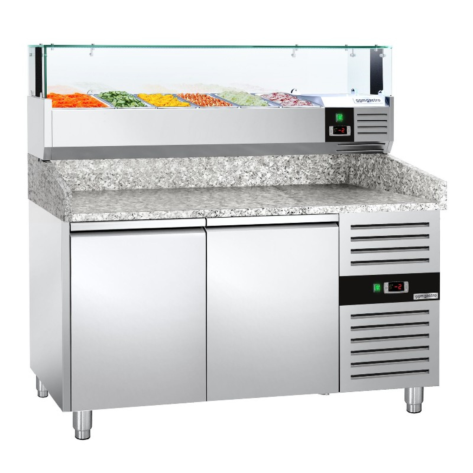 Стіл для охолодження для піци 1,5 x 0,8 m GGM Gastro POS158ND#AGS154LND