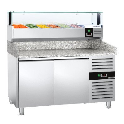 Охлаждающий стол для пиццы 1,5 x 0,8 m GGM Gastro POS158ND#AGS154LND