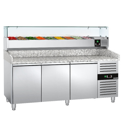 Охлаждающий стол для пиццы 2,0 x 0,8 m GGM Gastro POS208ND#AGG204ND