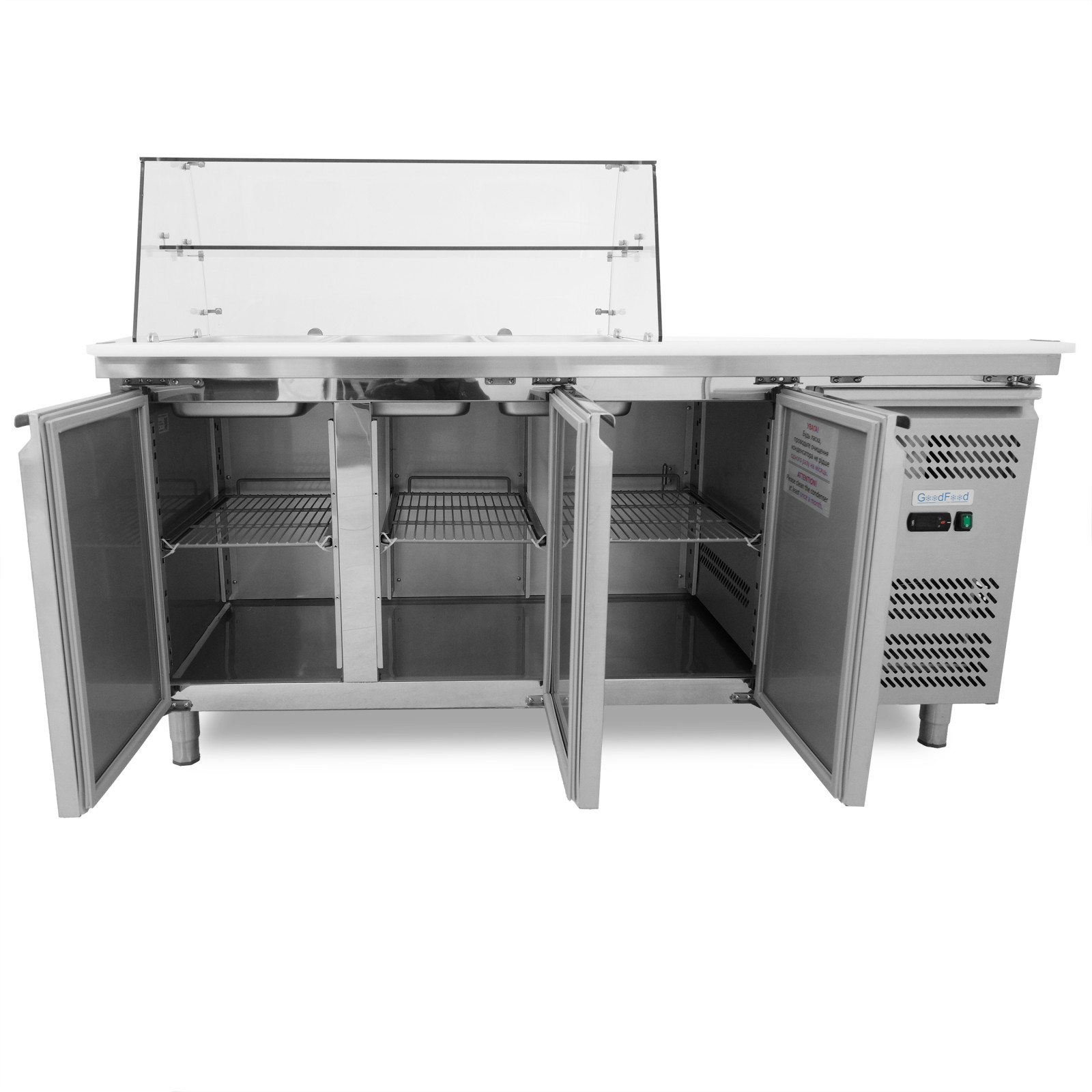 Стол холодильный GoodFood GF-GN3100SALGC-HC - 2