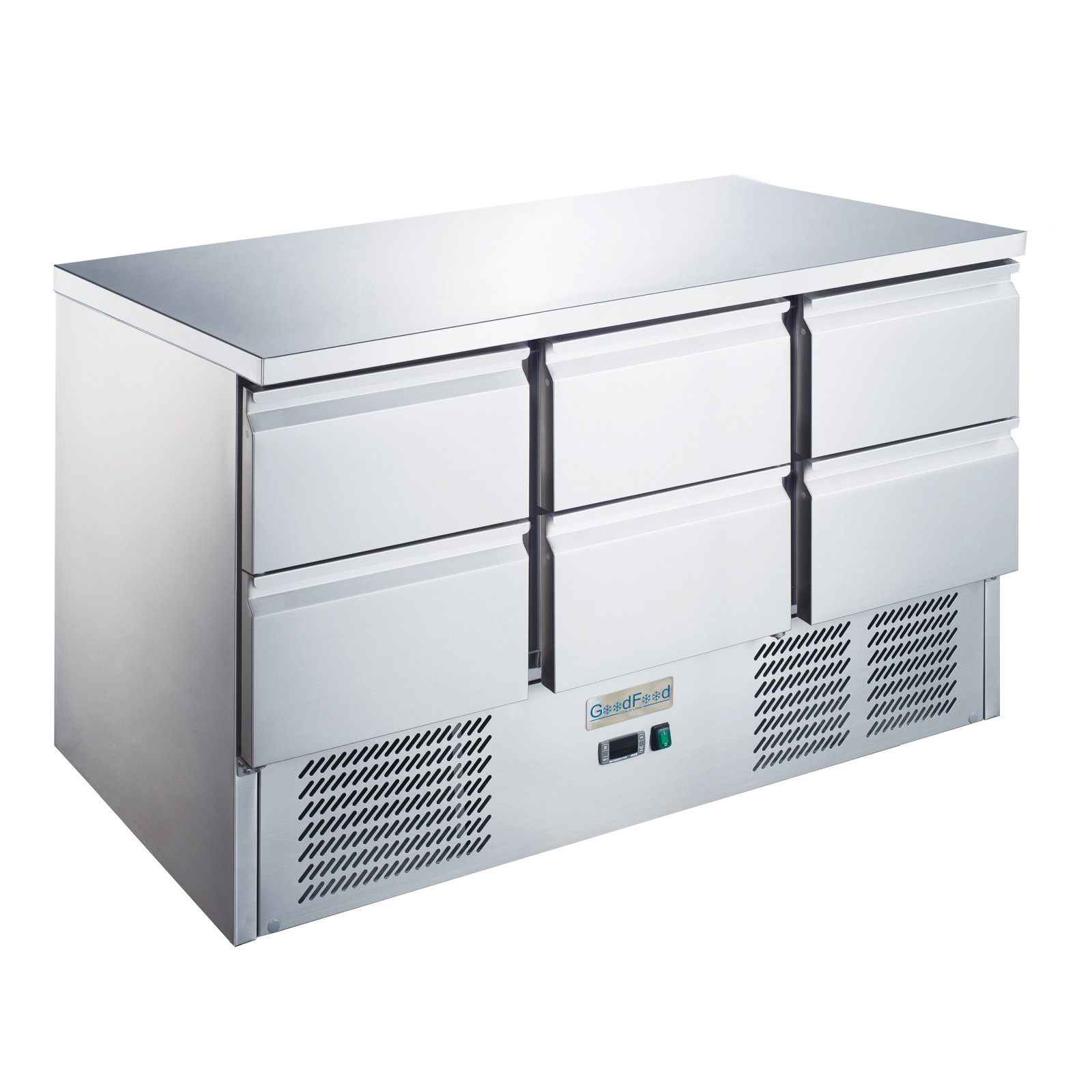 Стол холодильный GoodFood GF-S903TOP-6D-HC шесть ящиков