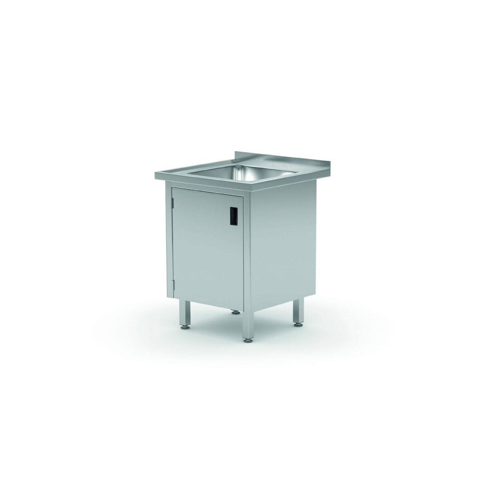 Стол с раковиной и шкафом 600x700x(H)850 813546 Hendi Stainless steel