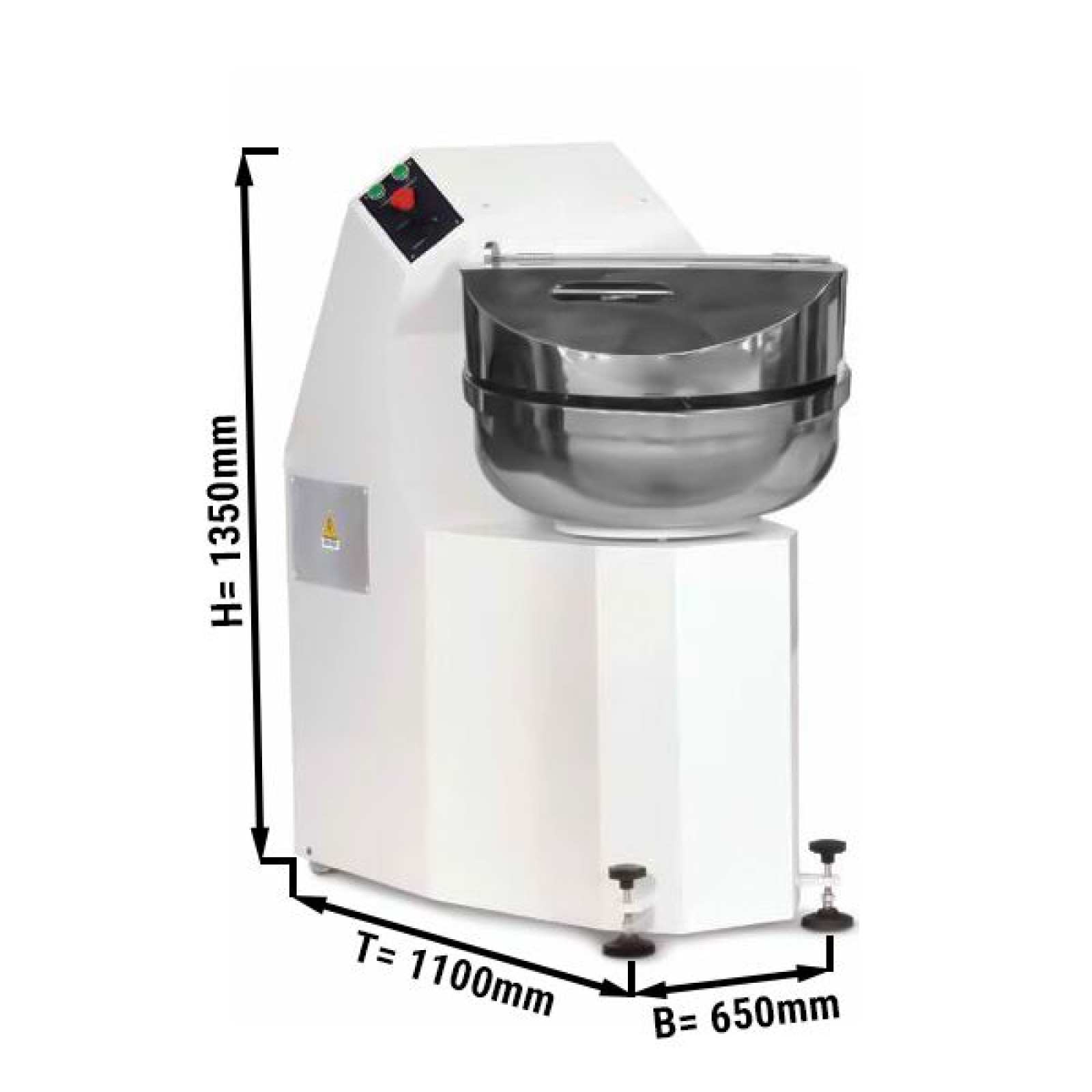 Тестомес (объём 52 л/ 35 кг) GGM Gastro TKMBZ35 - 1