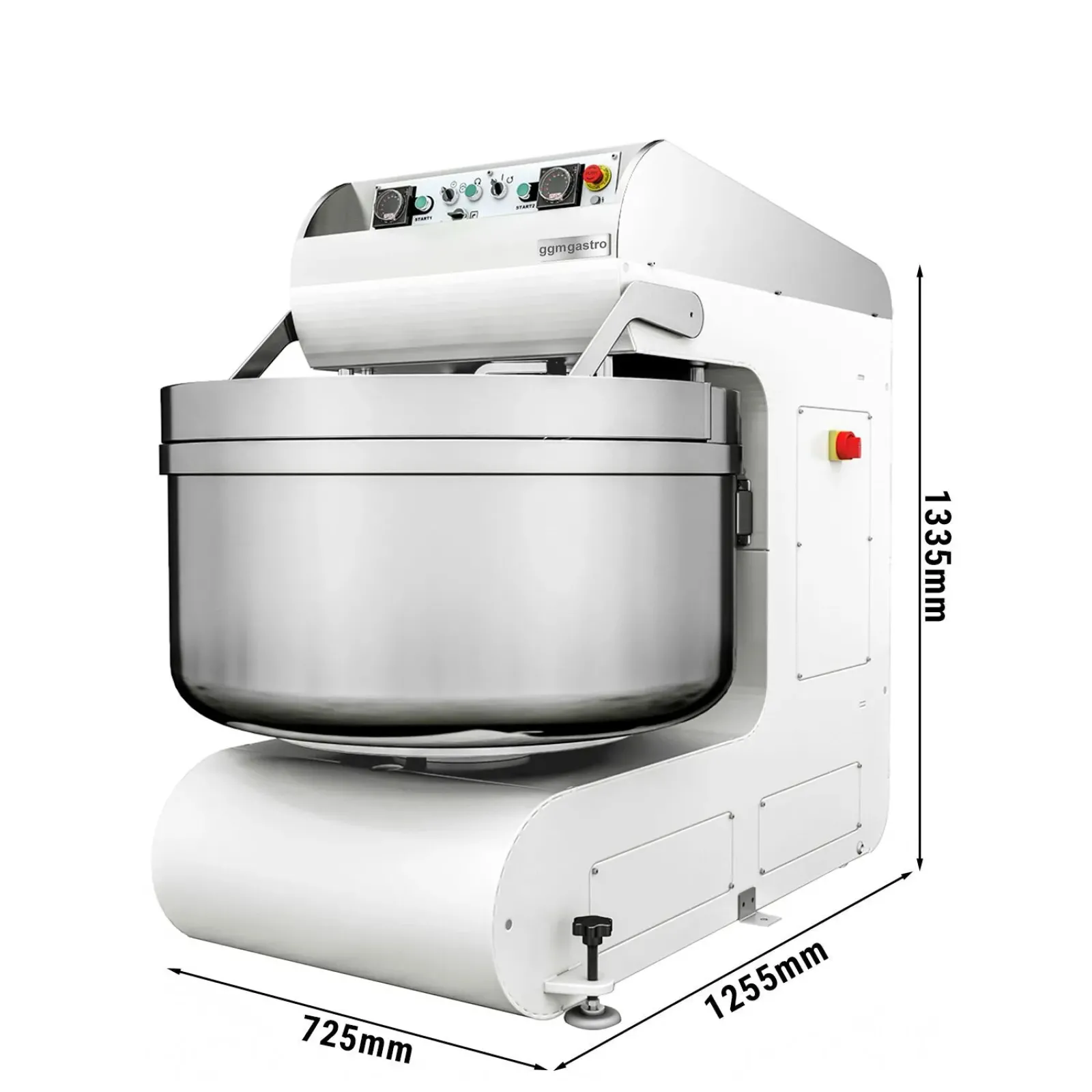Тестомес спиральный пекарский PREMIUM PLUS GGM-Gastro STKMMK100 - 3