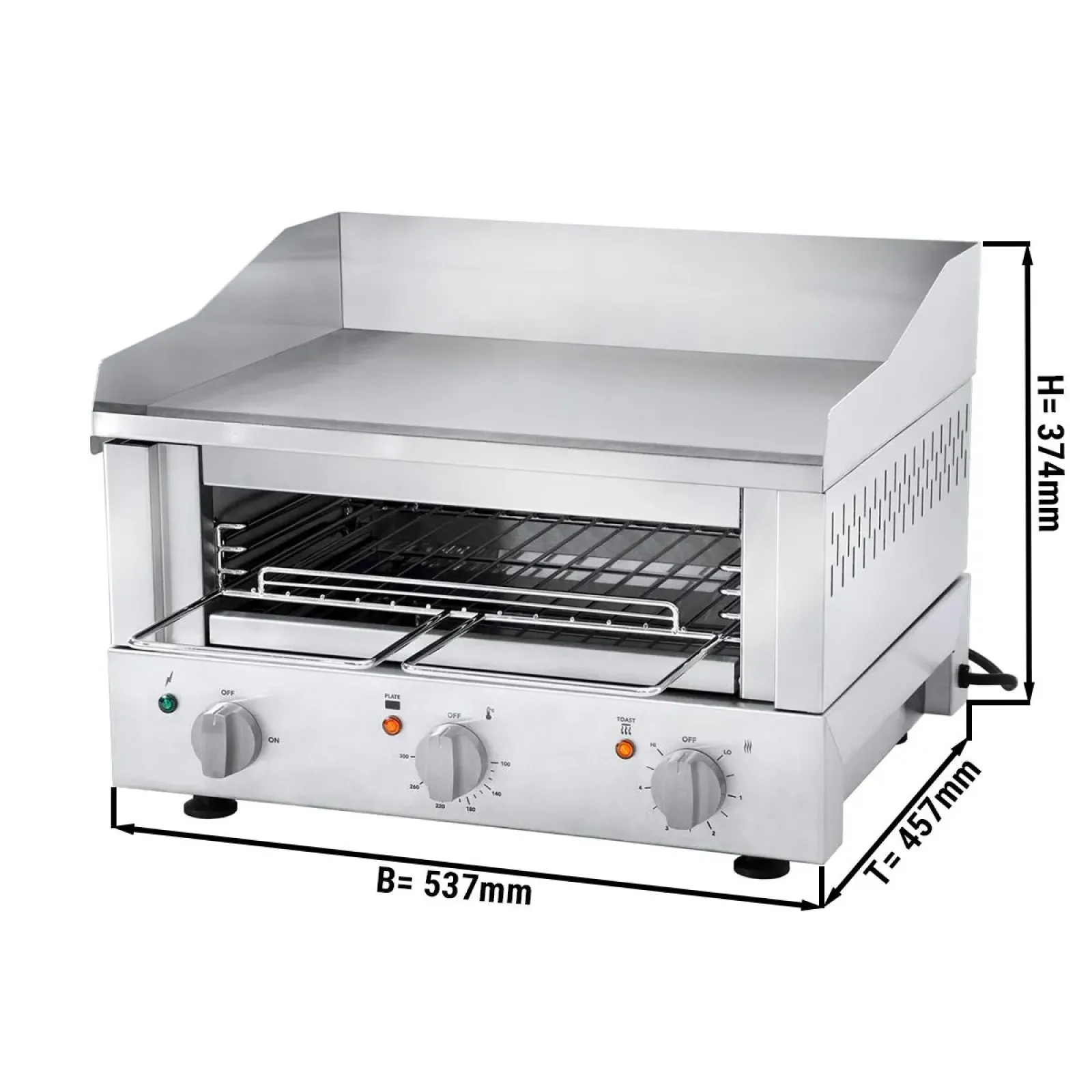Тостер - гриль саламандра Roband 500 GGM Gastro GTL543