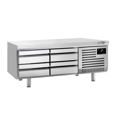 Охлаждающая тумба Premium PLUS - 1600 мм - 170 л. - с 4 выдвижными ящиками GGM Gastro KUI166