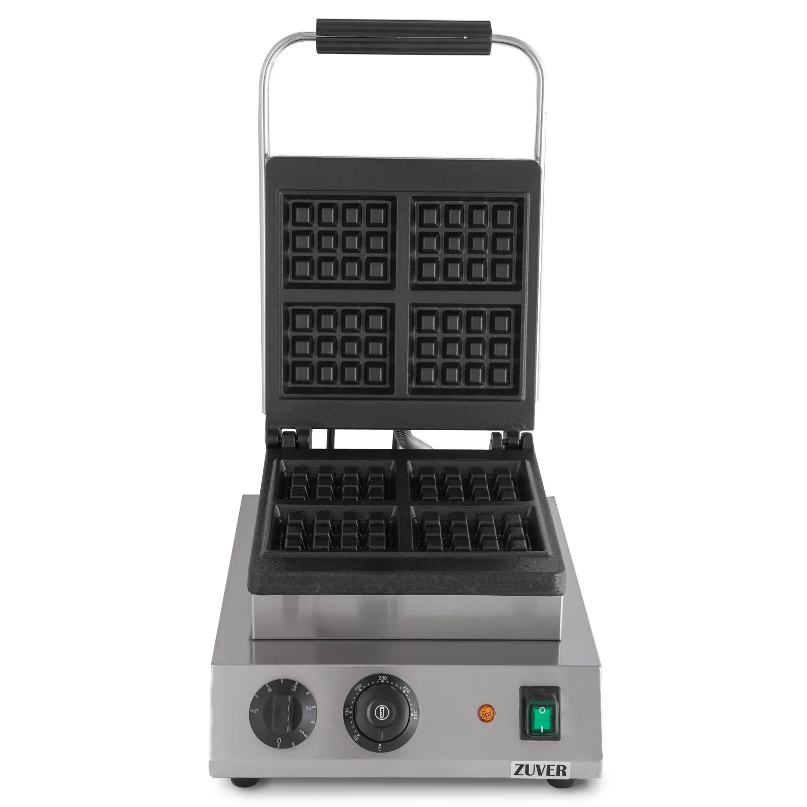 Вафельница для бельгийских вафель ZUVER Vier Quadrate 2000W квадратик 3х4 - 1