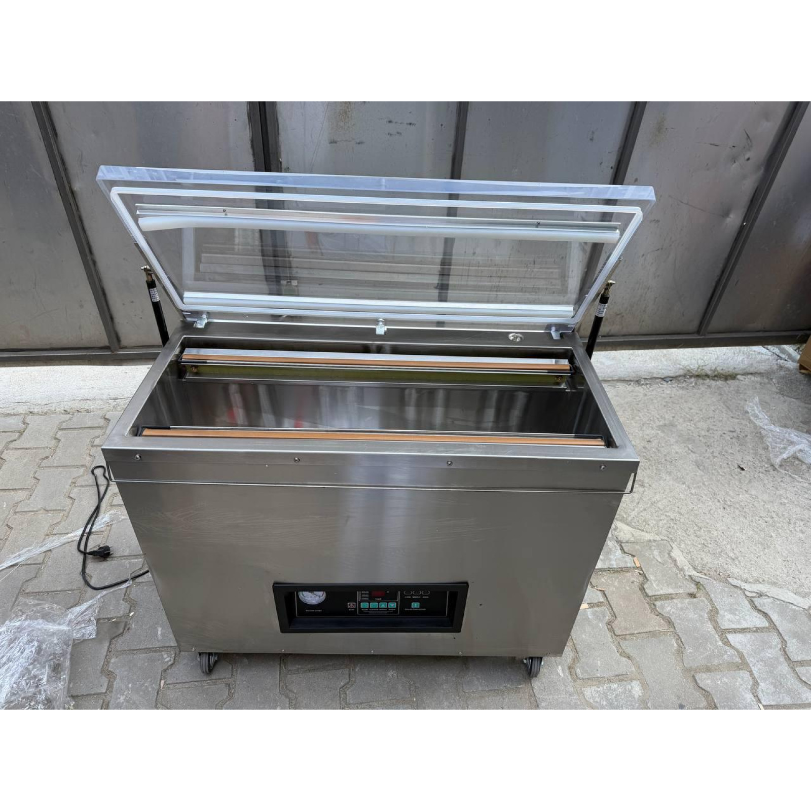 Вакуумный упаковщик напольный машина упаковочная вакууматор Vektor PM850(две запаечные планки 850 мм!) - 1