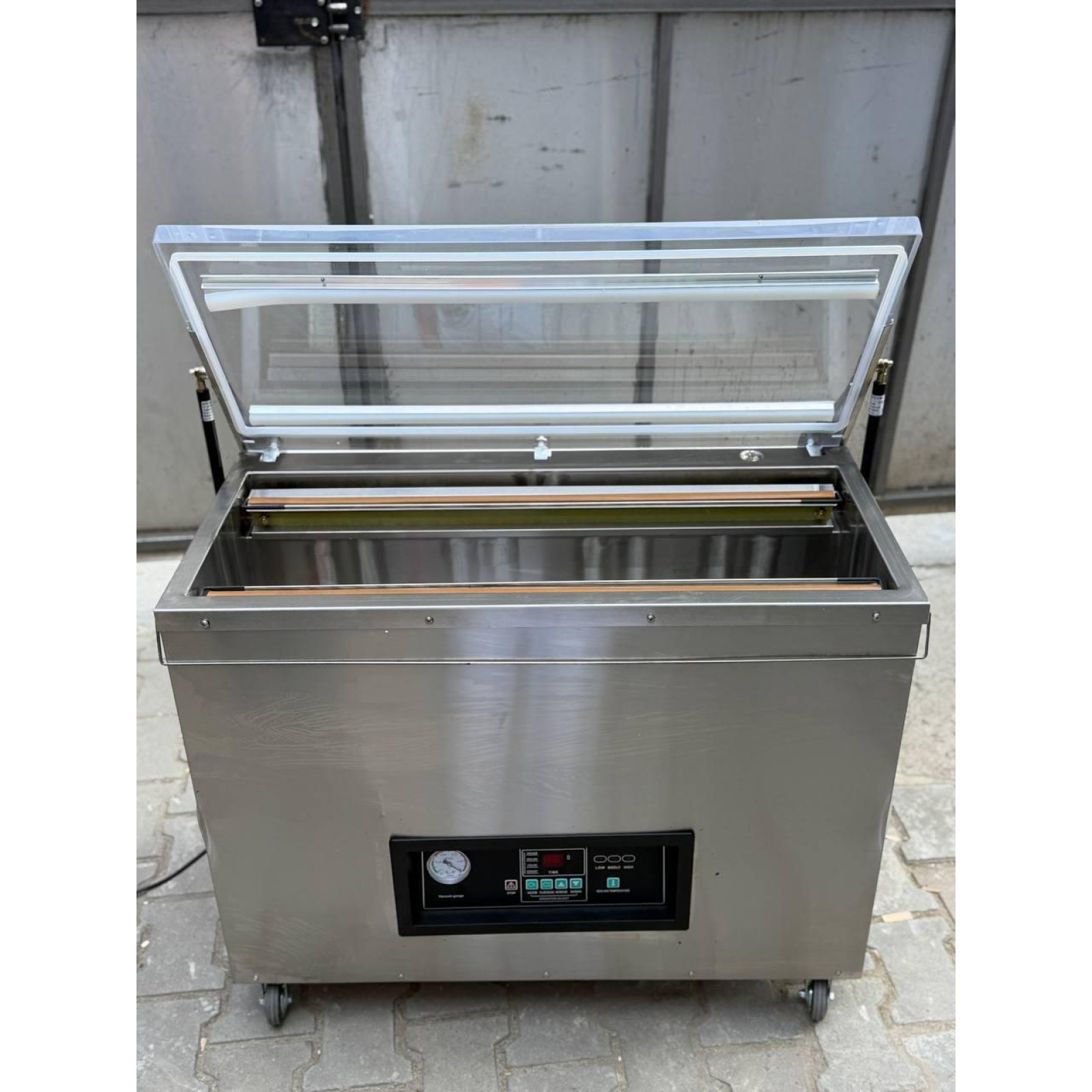 Вакуумный упаковщик напольный машина упаковочная вакууматор Vektor PM850(две запаечные планки 850 мм!) - 4