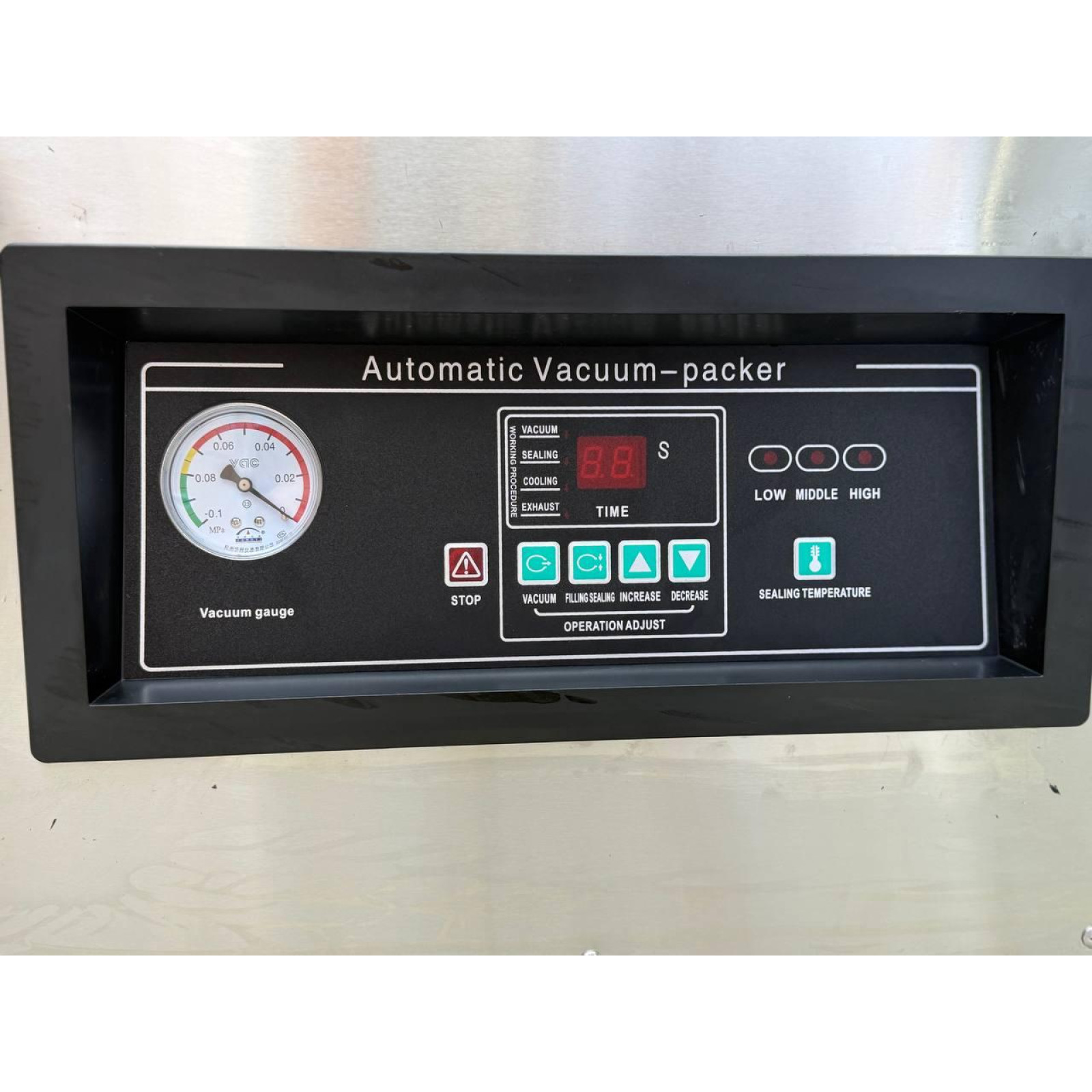 Вакуумный упаковщик напольный машина упаковочная вакууматор Vektor PM850(две запаечные планки 850 мм!) - 8