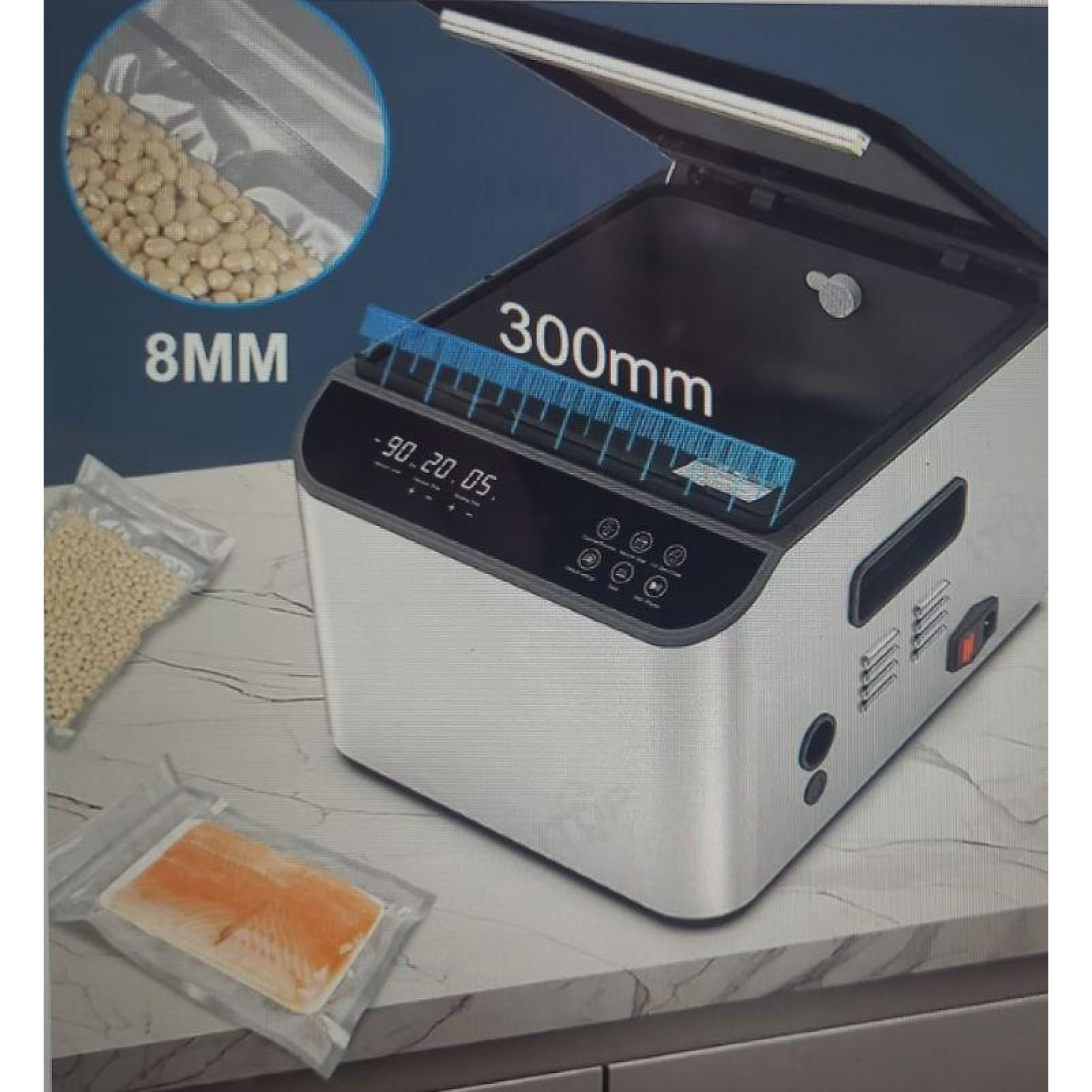 Вакуумный упаковщик вакууматор Vektor ZKBZ-300 (Запаечная планка 300мм) - 8
